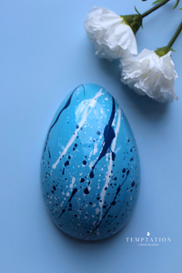 luxury-irish-hand-painted-chocolate-easter-eggs-handmade-with-love-in-small-bataches-in-County-Laois-Ireland-edible-art-luxurious-irish-easter-chocolates-buy-irish-easter-blue-and-white-sea-salt-caramel-easter-egg