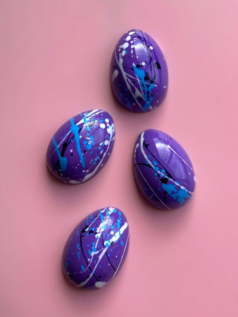 luxury-irish-hand-painted-chocolate-easter-eggs-handmade-with-love-in-small-bataches-in-County-Laois-Ireland-edible-art-luxurious-irish-easter-chocolates-buy-irish-easter-purple-mini-easter-eggs