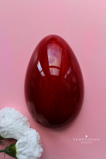 Load image into Gallery viewer, luxury-irish-hand-painted-chocolate-easter-eggs-handmade-with-love-in-small-bataches-in-County-Laois-Ireland-edible-art-luxurious-irish-easter-chocolates-buy-irish-easter-red-shiny-hazelnut-and-almond-praline
